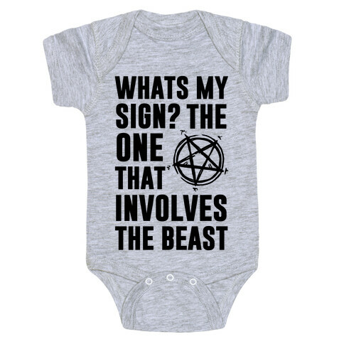 What's My Sign? The Beast Baby One-Piece