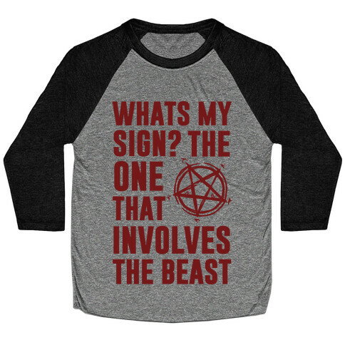 What's My Sign? The Beast Baseball Tee