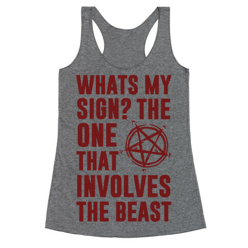 What's My Sign? The Beast Racerback Tank Top