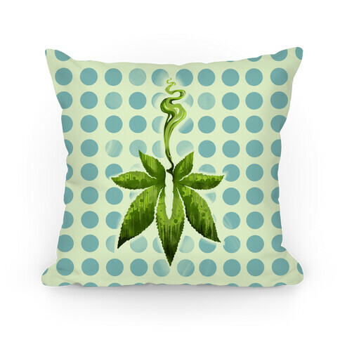 Green Leaf- Cannabis Pillow