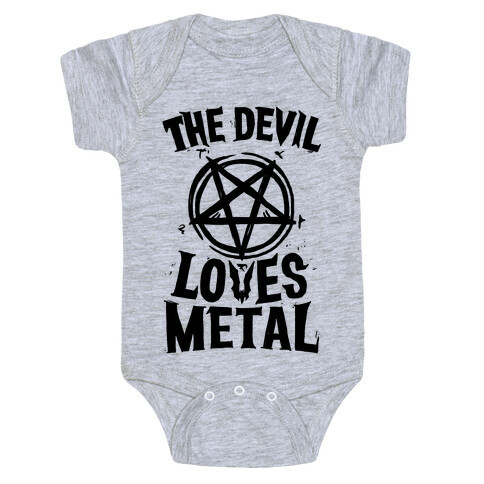 The Devil Loves Metal Baby One-Piece