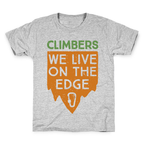 Climbers Live On The Edge (vintage) Kids T-Shirt