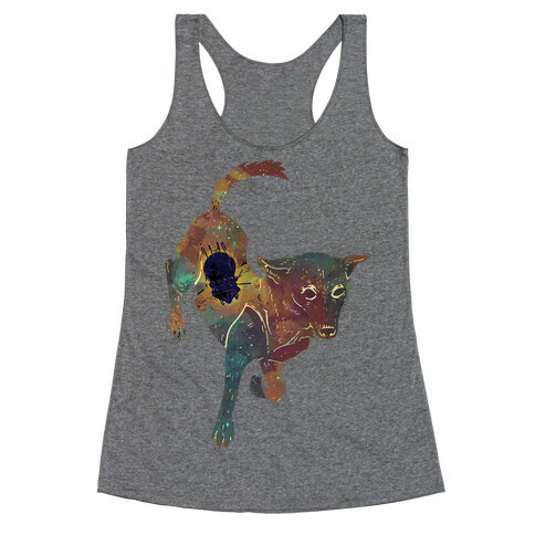 Astronaut Dog Chernushka Racerback Tank Top