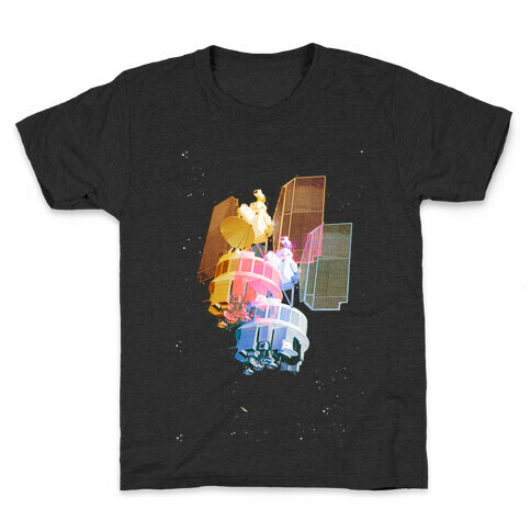TriColor Space Satellite Kids T-Shirt