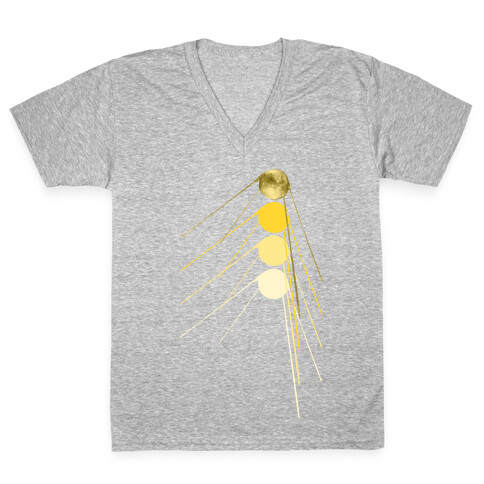 Sputnik Gold V-Neck Tee Shirt