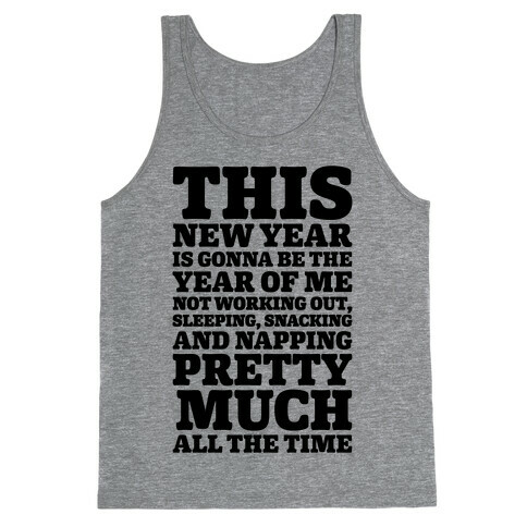 Lazy New Year Tank Top