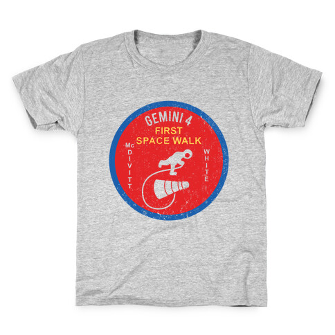 Gemini 4 First Space Walk Kids T-Shirt
