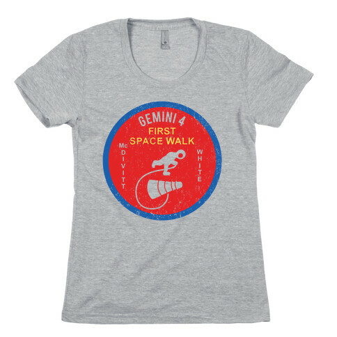 Gemini 4 First Space Walk Womens T-Shirt