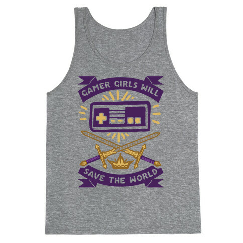 Gamer Girls Will Save The World Tank Top