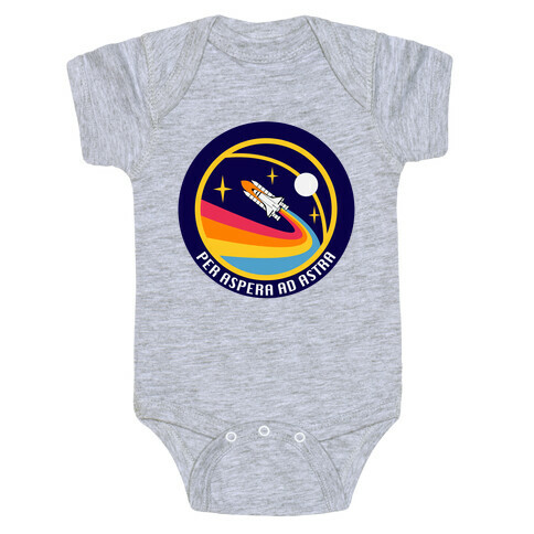 Per Aspera Ad Astra Vintage Logo Baby One-Piece