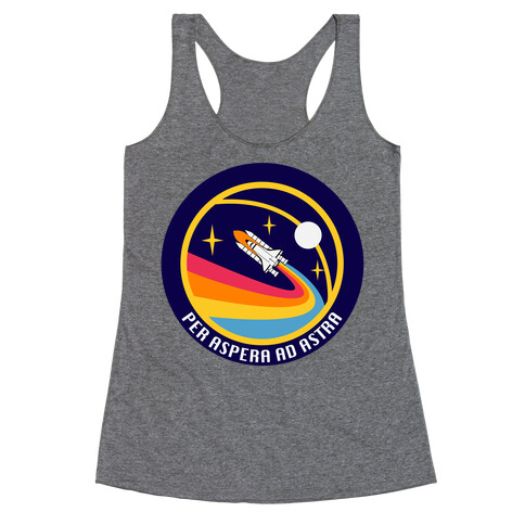 Per Aspera Ad Astra Vintage Logo Racerback Tank Top