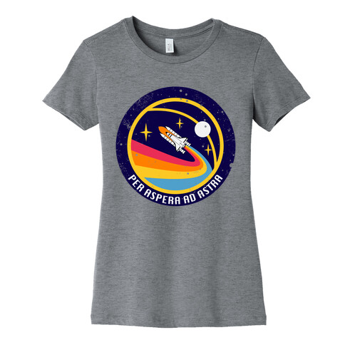 Per Aspera Ad Astra vintage Logo Womens T-Shirt