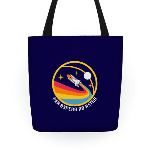 Per Aspera Ad Astra vintage Logo Tote