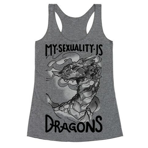 My Sexuality Is Dragons Racerback Tank Top