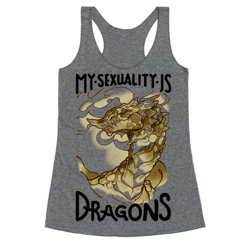 My Sexuality Is Dragons Racerback Tank Top