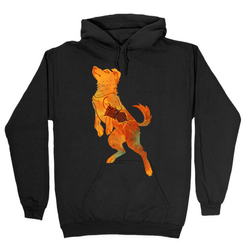 Astronaut Dog Zvezdochka Hooded Sweatshirt