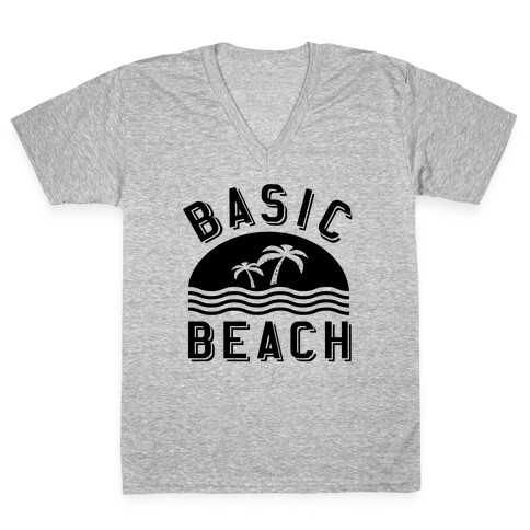 Basic Beach V-Neck Tee Shirt