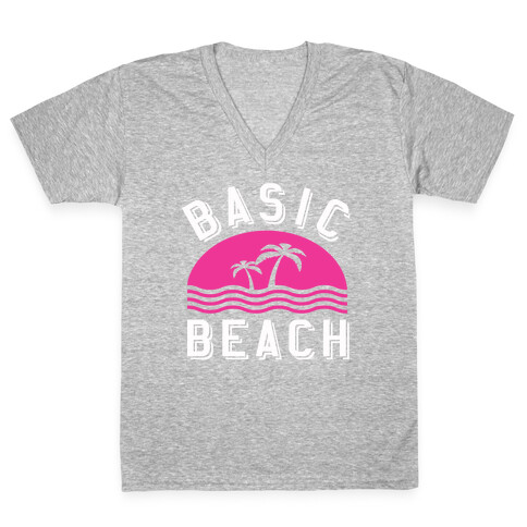 Basic Beach V-Neck Tee Shirt