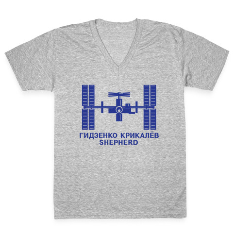 International Space Station Insignia V-Neck Tee Shirt