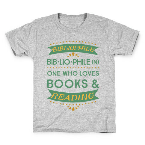 Bibliophile Definition Kids T-Shirt