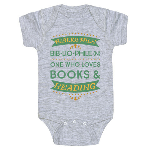 Bibliophile Definition Baby One-Piece