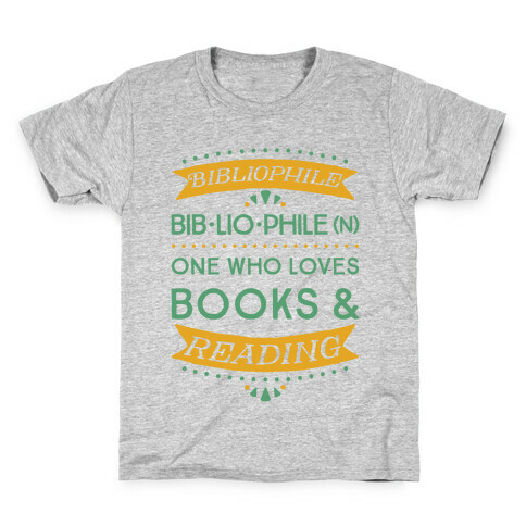 Bibliophile Definition Kids T-Shirt