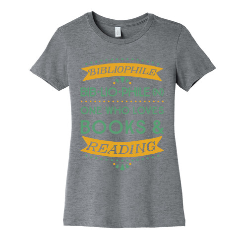 Bibliophile Definition Womens T-Shirt