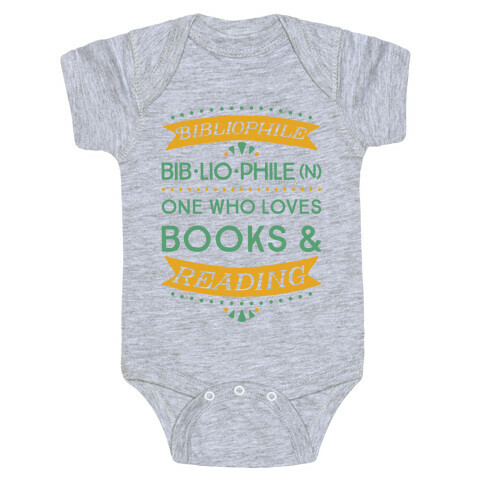 Bibliophile Definition Baby One-Piece