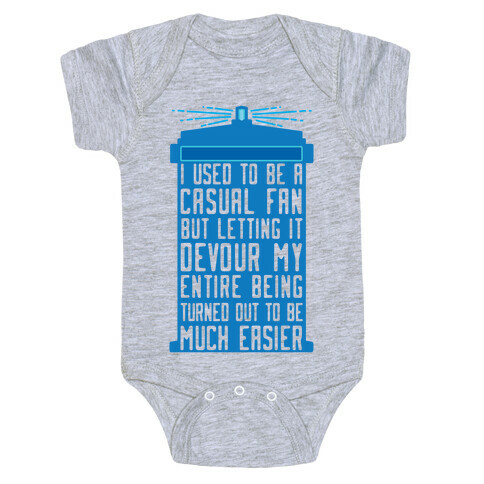 I Used To Be A Casual Fan (Doctor Who) Baby One-Piece