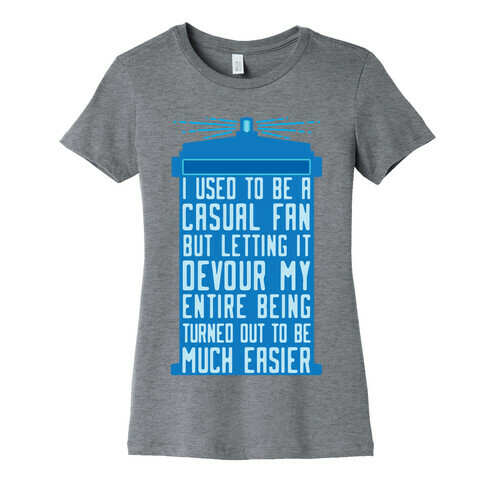 I Used To Be A Casual Fan (Doctor Who) Womens T-Shirt