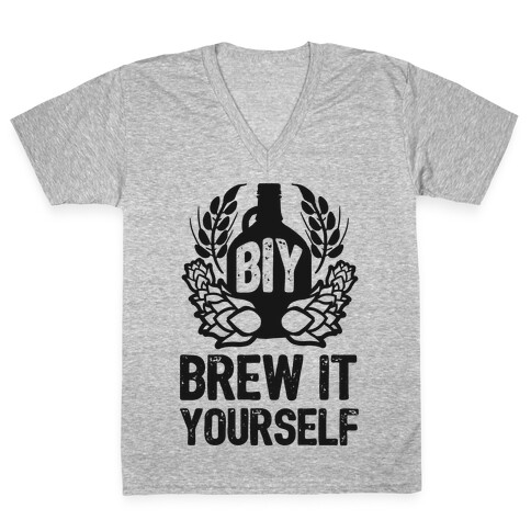 Brew It Yourself V-Neck Tee Shirt
