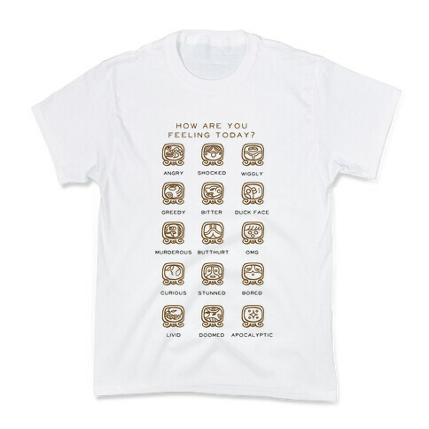 Mayan Mood Chart Kids T-Shirt