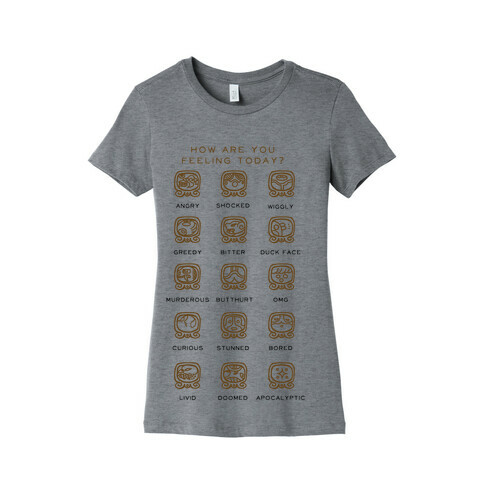 Mayan Mood Chart Womens T-Shirt
