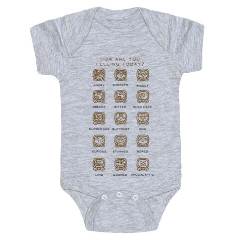 Mayan Mood Chart Baby One-Piece