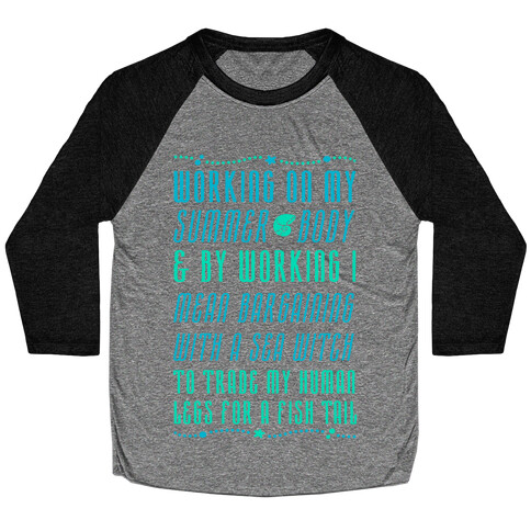 Mermaid Summer Body Baseball Tee