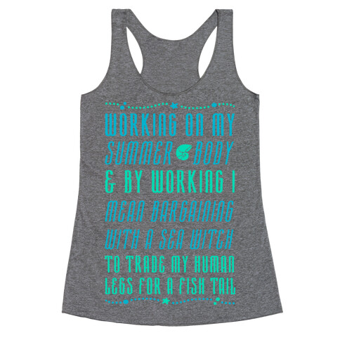 Mermaid Summer Body Racerback Tank Top