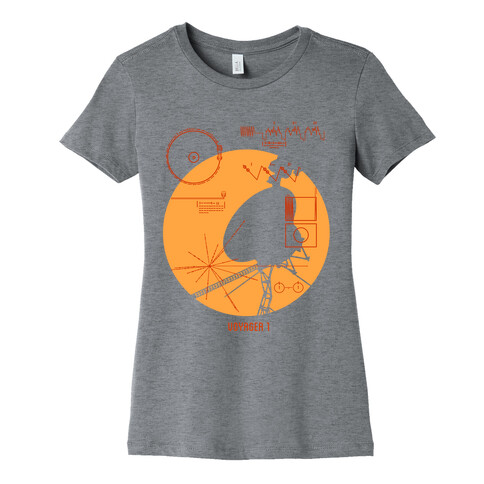 Retro Voyager 1 Golden Record Womens T-Shirt