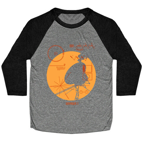 Retro Voyager 1 Golden Record Baseball Tee