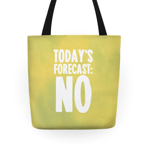 Today's Forecast: NO Tote