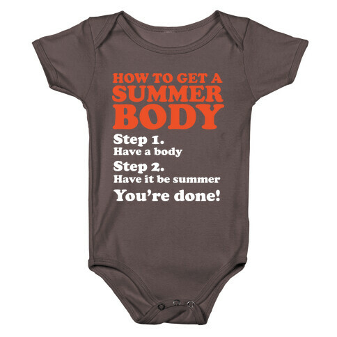 How to Get a Summer Body Baby One-Piece
