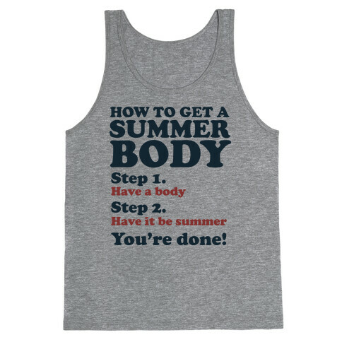 How to Get a Summer Body Tank Top