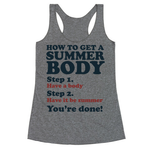 How to Get a Summer Body Racerback Tank Top