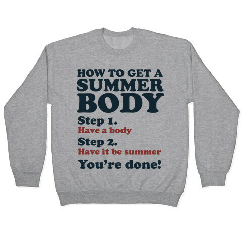 How to Get a Summer Body Pullover