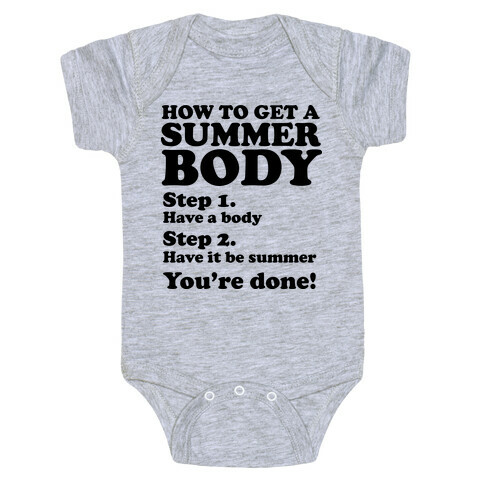 How to Get a Summer Body Baby One-Piece