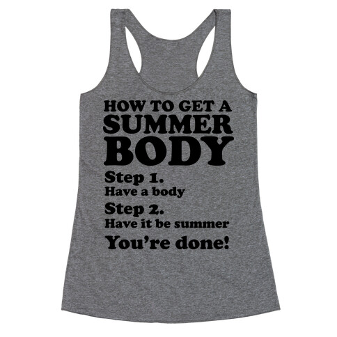 How to Get a Summer Body Racerback Tank Top