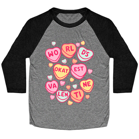 World's Okayest Valentine Baseball Tee