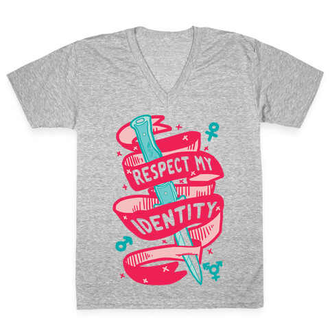 Respect My Identity V-Neck Tee Shirt