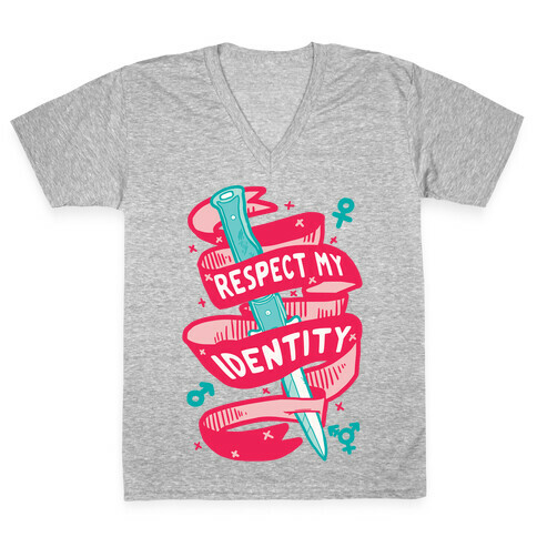 Respect My Identity V-Neck Tee Shirt