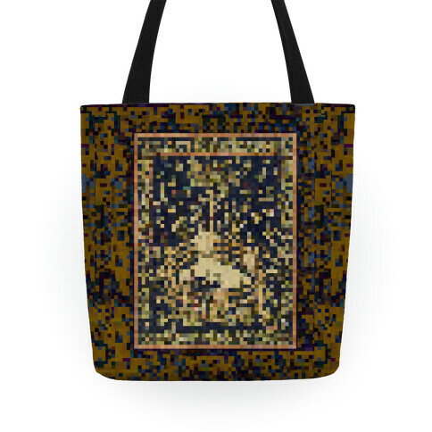 Pixel Unicorn Tapestry Tote