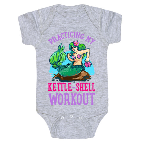 Practicing My Kettle-Shell Workout! Baby One-Piece